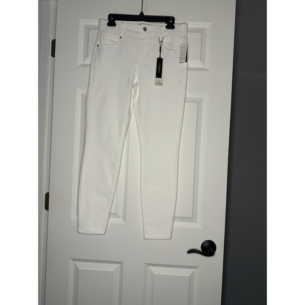 Liverpool Gia Glider Ankle Skinny Pull On Jeans Bright White 4/27 Nwt 129